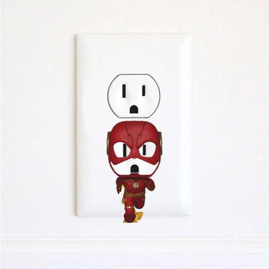 The Flash - Barry Allen - Justice League - Electric Outlet Wall Art Sticker