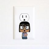 Bob's Burgers - Bobs Burgers Pins - Sticker -  Wall Art Stickers - Home Decor - Electrical Outlet Sticker - Office Decor